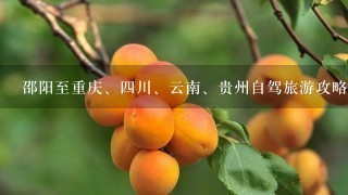 邵阳至重庆、四川、云南、贵州自驾旅游攻略