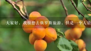 大家好，我很想去俄罗斯旅游，但是一个人语言也不通，也很忐忑，到底怎么办？我需要鼓励！