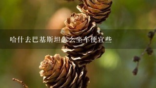 哈什去巴基斯坦怎么坐车便宜些