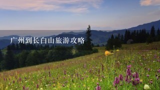 广州到长白山旅游攻略