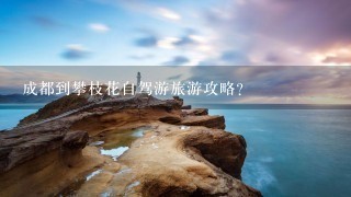 成都到攀枝花自驾游旅游攻略？