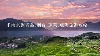 求南京到青岛,烟台,蓬莱,威海旅游攻略.