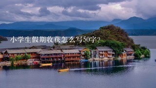 小学生假期收获怎么写50字?