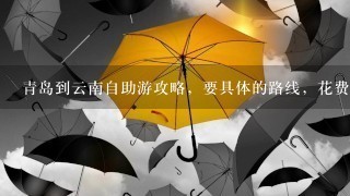 青岛到云南自助游攻略，要具体的路线，花费