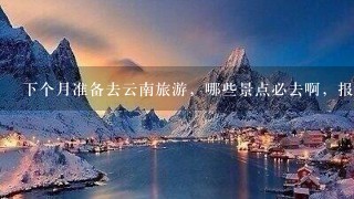 下个月准备去云南旅游，哪些景点必去啊，报团好还是自由行更好