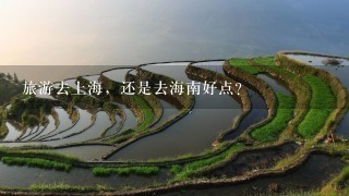 旅游去上海，还是去海南好点？