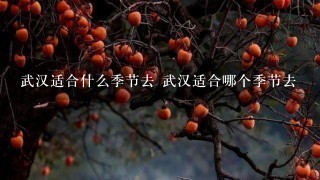 武汉适合什么季节去 武汉适合哪个季节去