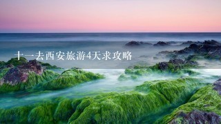 十一去西安旅游4天求攻略