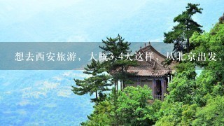 想去西安旅游，大概3,4天这样，从北京出发，驴友们帮忙设计下路线