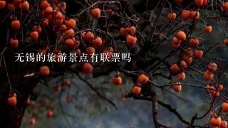 无锡的旅游景点有联票吗