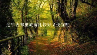 过年去哪里旅游比较好又便宜呢