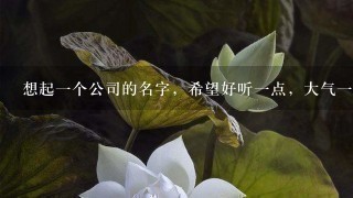 想起一个公司的名字，希望好听一点，大气一点，公司和旅游相关，地域在中原区域。麻烦大神指点一二。