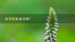 西安的旅游攻略？