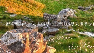 游螺髻山九十九里温泉，门票+温泉大概多少钱？