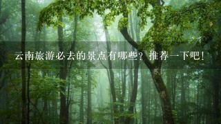 云南旅游必去的景点有哪些？推荐一下吧！