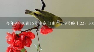 今年9月10到16号南京自由行，9号晚上22：30左右在机场下飞机，线路怎样玩最好？