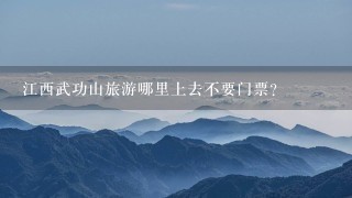 江西武功山旅游哪里上去不要门票？