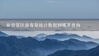 旅游景区游客量统计数据到哪里查询