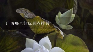 广西哪里好玩景点排名