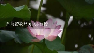 自驾游攻略app排行榜