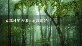 成都过年去哪里旅游最好