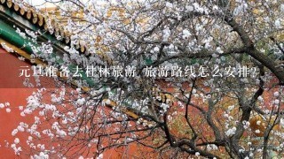 元旦准备去桂林旅游 旅游路线怎么安排？