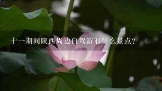 十1期间陕西周边自驾游有什么景点？