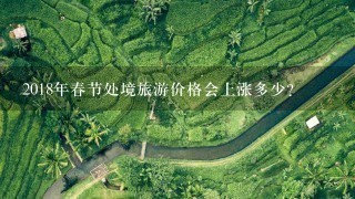 2018年春节处境旅游价格会上涨多少？