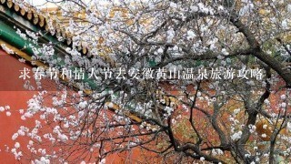 求春节和情人节去安徽黄山温泉旅游攻略