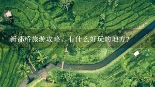 新都桥旅游攻略，有什么好玩的地方？