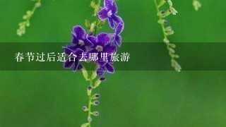 春节过后适合去哪里旅游