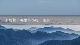 去成都，哪里有小吃1条街