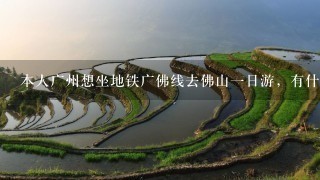 本人广州想坐地铁广佛线去佛山1日游，有什么景点好玩而且距离地铁站比较近容易找到（因为地方不熟）谢谢.