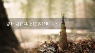 您计划在岛上待多长时间？