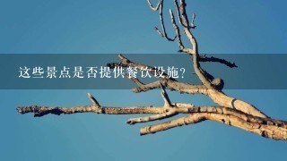 这些景点是否提供餐饮设施?