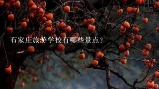 石家庄旅游学校有哪些景点?