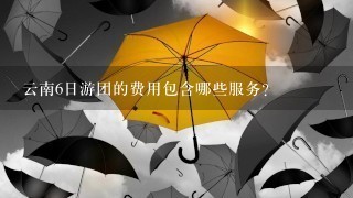 云南6日游团的费用包含哪些服务?